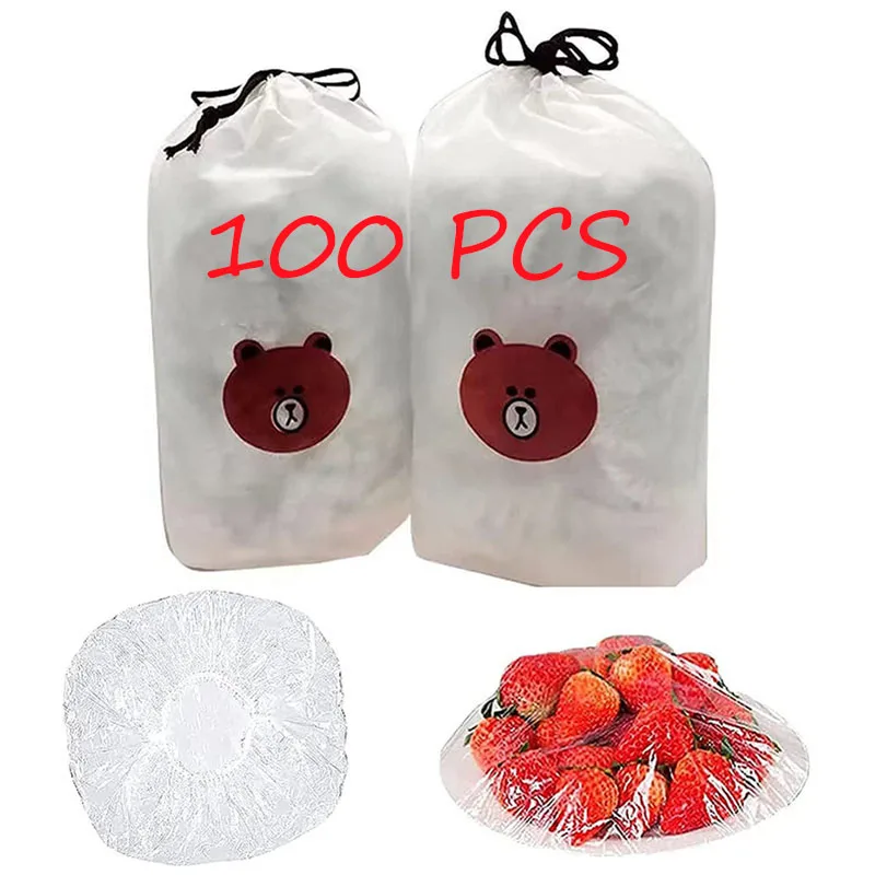 100Pcs Reusable Elastic Food Storage Covers Disposable Food Plastic Wraps Storage Fruit Plate Lid Kitchen Fresh Keeping Cover
100Pcs Reusable Elastic Food Storage Covers Disposable Food Plastic Wraps Storage Fruit Plate Lid Kitchen Fresh Keeping Cover