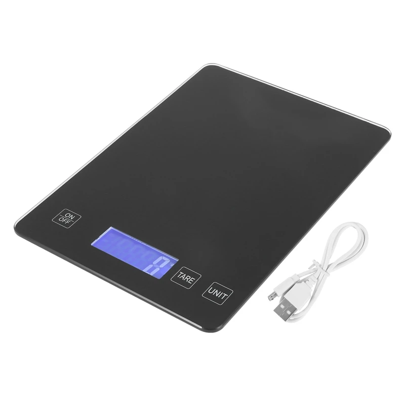Kitchen Scales, Digital Kitchen Scales 15Kg, USB Charging, Baking Scales, Extra Large Weighing Surface
Kitchen Scales, Digital Kitchen Scales 15Kg, USB Charging, Baking Scales, Extra Large Weighing Surface