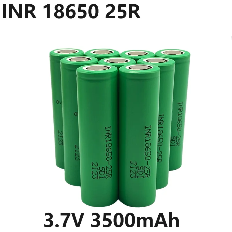 

Air Express INR 18650 25R 3.7V 3500mAh 30A Discharge Lithium-ion Rechargeable Battery. Used for: Flashlights, Inverters, Etc