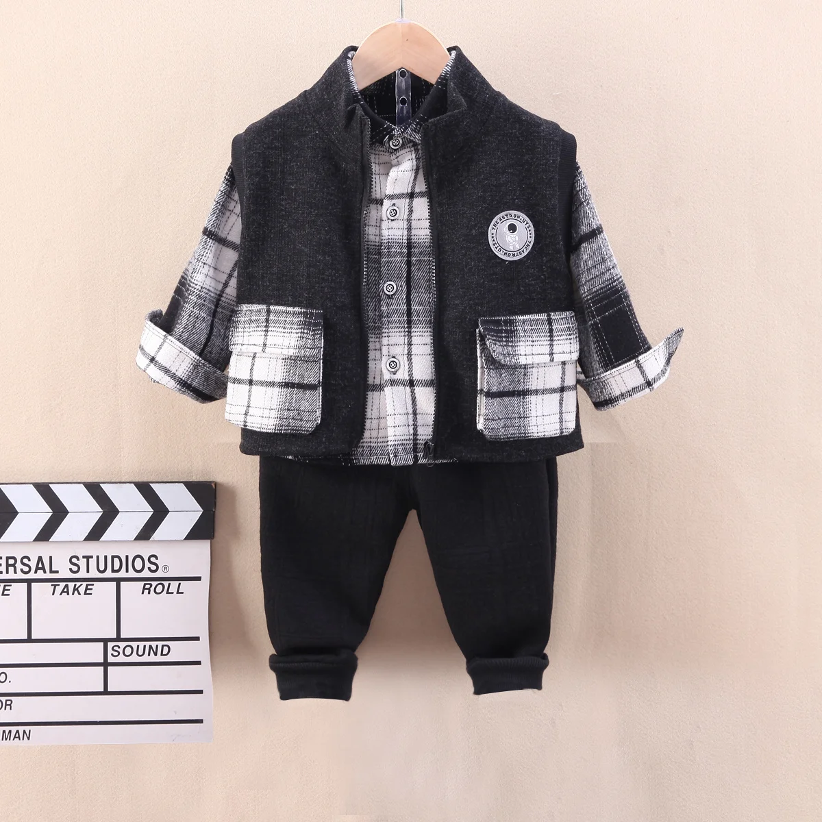 hibobi Autumn Baby Toddler Plaid Shirt & Color Block Jacket & Pants 3PCS Children's Clothes Set Kids Boys Spring Outerwear
hibobi Autumn Baby Toddler Plaid Shirt & Color Block Jacket & Pants 3PCS Children's Clothes Set Kids Boys Spring Outerwear
