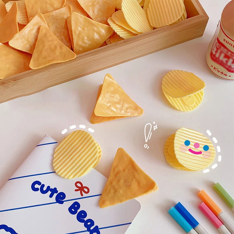 INS Fashion Cute Potato Chip Modelling Clip Office Ladies School Stationery Photo Props Hand Account Decor Book Storage Clips
INS Fashion Cute Potato Chip Modelling Clip Office Ladies School Stationery Photo Props Hand Account Decor Book Storage Clips
