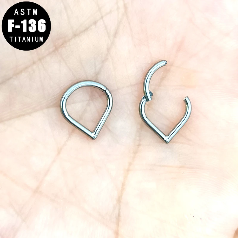 ASTM F136 Titanium Teardrop Ear Tragus Piercing Nose Clicker Rings Cartilage Daith Helix Earring Septum Segment Ring Jewelry
ASTM F136 Titanium Teardrop Ear Tragus Piercing Nose Clicker Rings Cartilage Daith Helix Earring Septum Segment Ring Jewelry