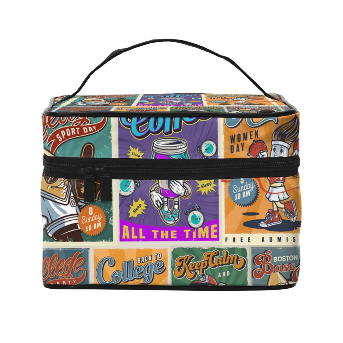 2022 Multi-function Travel Organizer Bag Vintage College Posters Print Women Cosmetic Bag Beauty Makeup Toiletry Wash Bag
2022 Multi-function Travel Organizer Bag Vintage College Posters Print Women Cosmetic Bag Beauty Makeup Toiletry Wash Bag