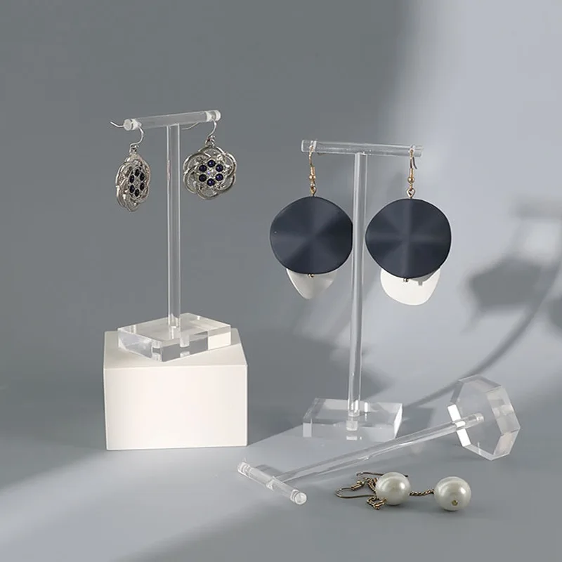 Acrylic Transparent T-shaped Earrings Earrings Display Stand Jewelry Counter Shooting Props Earrings Seat Earrings Display Stand
Acrylic Transparent T-shaped Earrings Earrings Display Stand Jewelry Counter Shooting Props Earrings Seat Earrings Display Stand