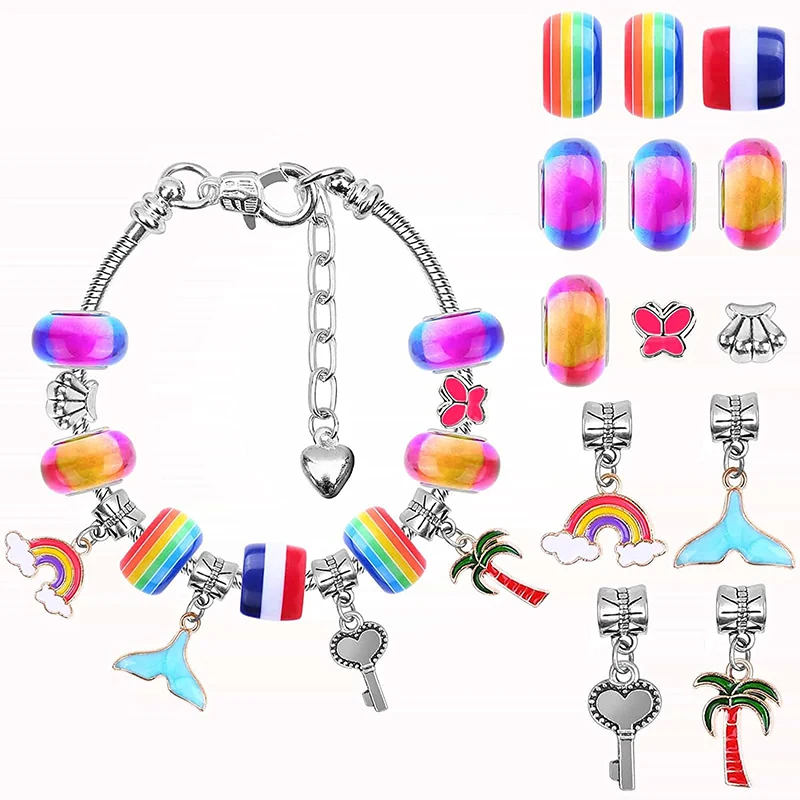 Girls' Handmade Toys with Beads Jewelry Charms Bracelets for DIY Craft Beautiful Girls Jewelry Making Kit Gifts for Teen Girls
Girls' Handmade Toys with Beads Jewelry Charms Bracelets for DIY Craft Beautiful Girls Jewelry Making Kit Gifts for Teen Girls