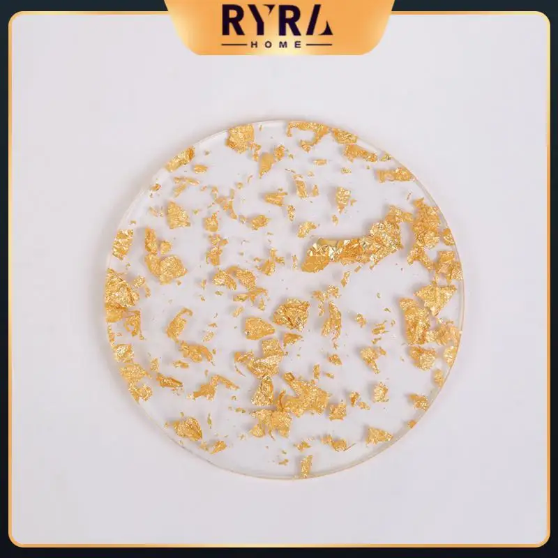 Gold And Silver Foil Tea Milk Coffee Cup Mat Ins Table Mat Luxury Acrylic Acrylic Gold Foil Coasters Kitchen Table Decorative
Gold And Silver Foil Tea Milk Coffee Cup Mat Ins Table Mat Luxury Acrylic Acrylic Gold Foil Coasters Kitchen Table Decorative