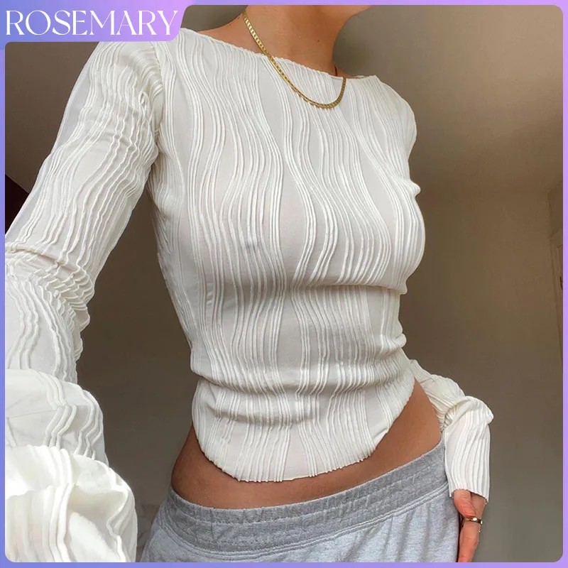 Women Crop Top Y2K Ruched Long Sleeve T-shirts Clothes 2022 Autumn Casual White Skinny Black Basic Tee Corset Pulovers T Shirt
Women Crop Top Y2K Ruched Long Sleeve T-shirts Clothes 2022 Autumn Casual White Skinny Black Basic Tee Corset Pulovers T Shirt