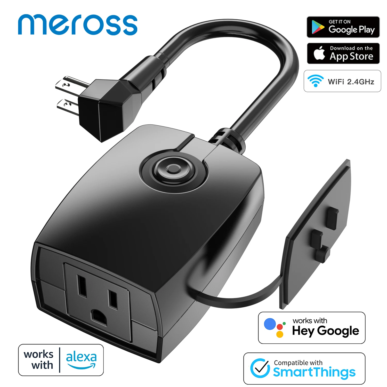 

Meross Outdoor Dimmer Plug for String Lights IP44 Waterproof APP Remote Voice Control Support Alexa Google Assistant SmartThings