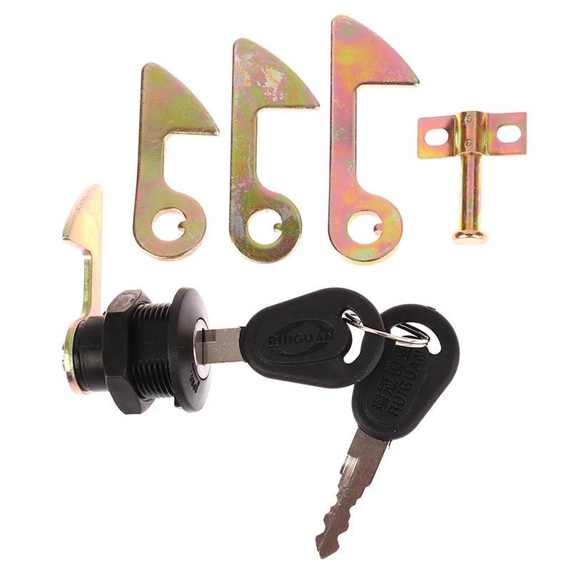 

1Set (1 Lock+2 Keys+4 Metal hook) Electric Car Scooter Tail Box Lock Trunk Lock Accessories Motorcycle Rear Locks