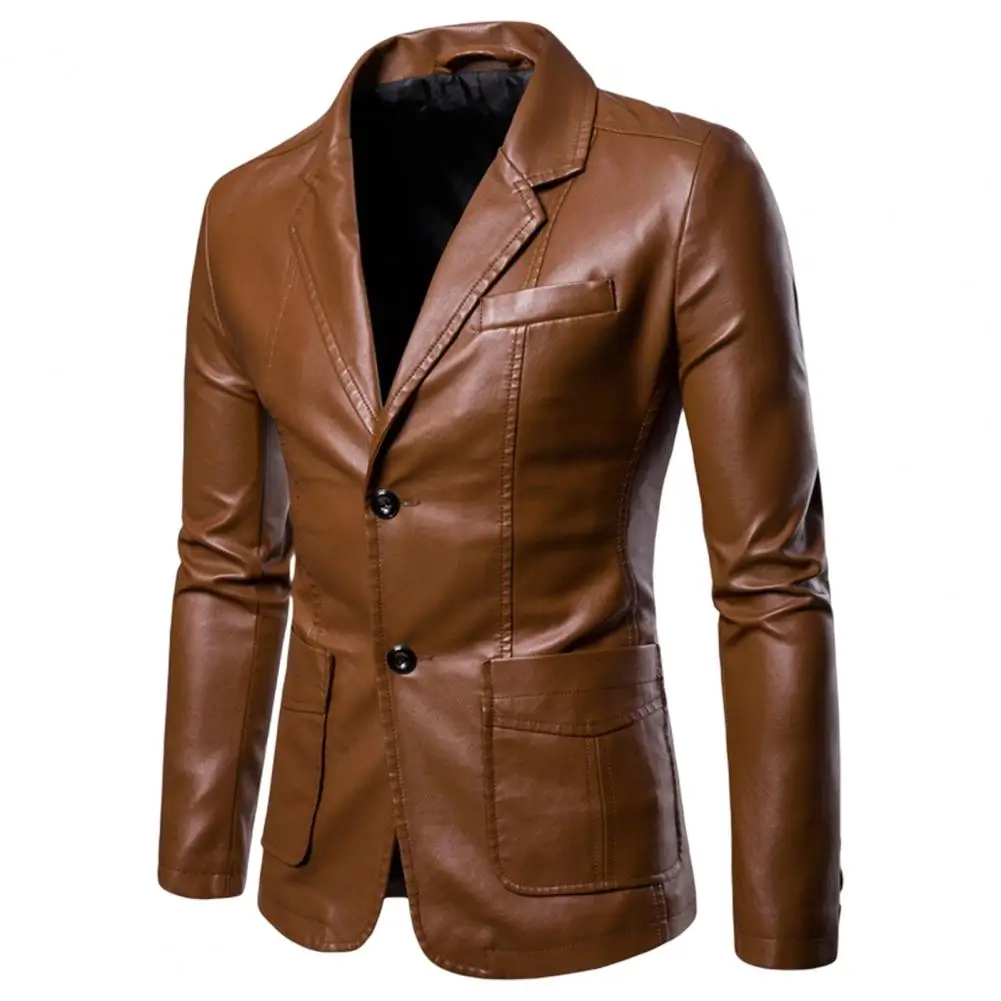 Men PU Leather Jacket Coat Smooth Surface Loose Biker Coat Faux Leather Single Breasted Motorcycle Jacket Biker Leather Coat
Men PU Leather Jacket Coat Smooth Surface Loose Biker Coat Faux Leather Single Breasted Motorcycle Jacket Biker Leather Coat