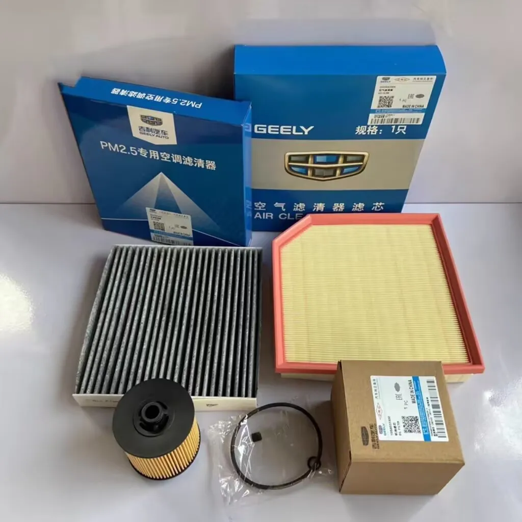 Набор фильтров для Geely/Gelly Atlas PRO 1,5 T, воздушный фильтр, масляный фильтр и салонный фильтр, 3 шт./комплект, набор фильтров 2032045400
Набор фильтров для Geely/Gelly Atlas PRO 1,5 T, воздушный фильтр, масляный фильтр и салонный фильтр, 3 шт./комплект, набор фильтров 2032045400