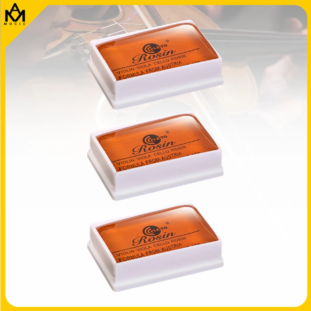 3Pcs Rosin for Violin Viola Cello Rosin High Quality Resin for Violino Tools Light and Low Dust Bow Erhu Use
3Pcs Rosin for Violin Viola Cello Rosin High Quality Resin for Violino Tools Light and Low Dust Bow Erhu Use