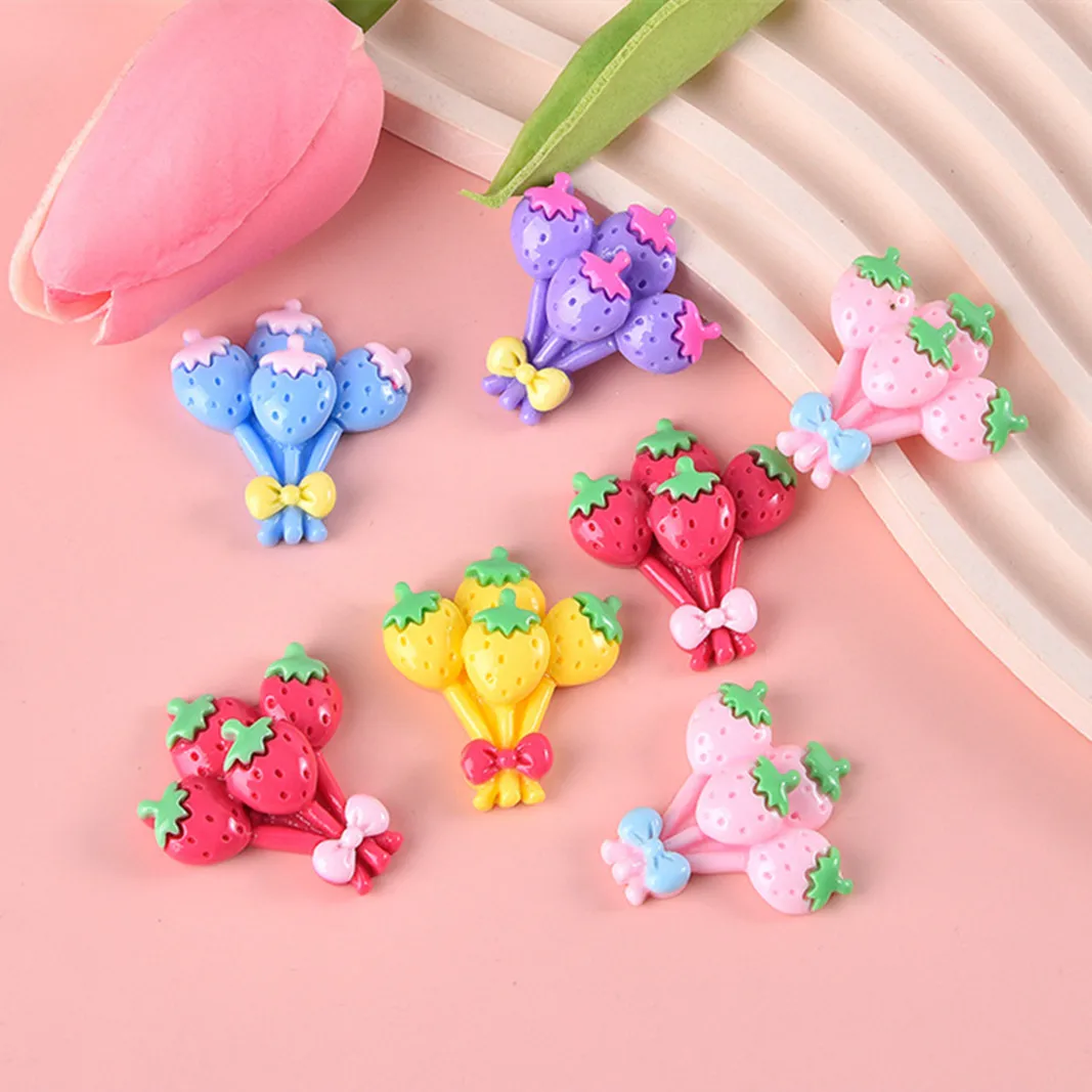 10PCS New Sweet Strawberry Bouquet Resin Accessories Handmade DIY Material Phone Refrigerator Sticker Hair Patch
10PCS New Sweet Strawberry Bouquet Resin Accessories Handmade DIY Material Phone Refrigerator Sticker Hair Patch