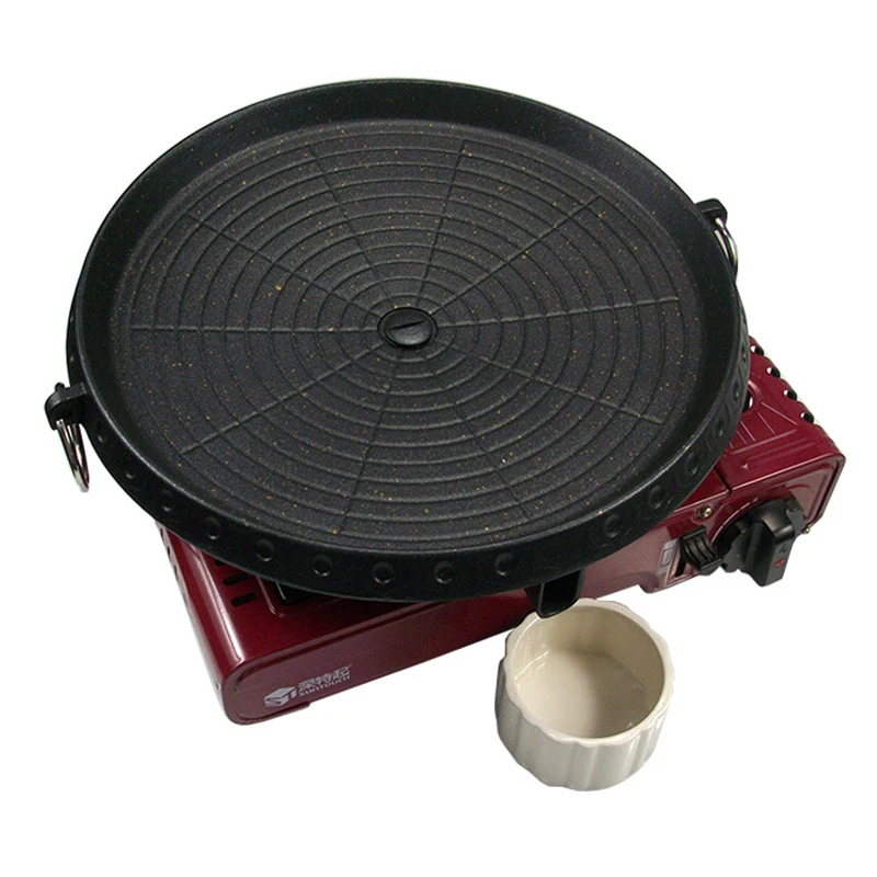34CM Outdoor Portable Barbecue Plate Household Maifan Stone Non-stick Frying Pan Cassette Furnace Round Open Fire Barbecue Plate
34CM Outdoor Portable Barbecue Plate Household Maifan Stone Non-stick Frying Pan Cassette Furnace Round Open Fire Barbecue Plate