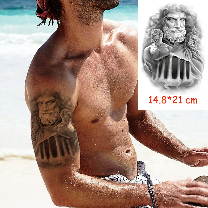 Waterproof Temporary Tattoo Sticker Greek mythology Parthenon water transfer fake tatoo flash tatto Woman Man kid 14.8*21 cm
Waterproof Temporary Tattoo Sticker Greek mythology Parthenon water transfer fake tatoo flash tatto Woman Man kid 14.8*21 cm