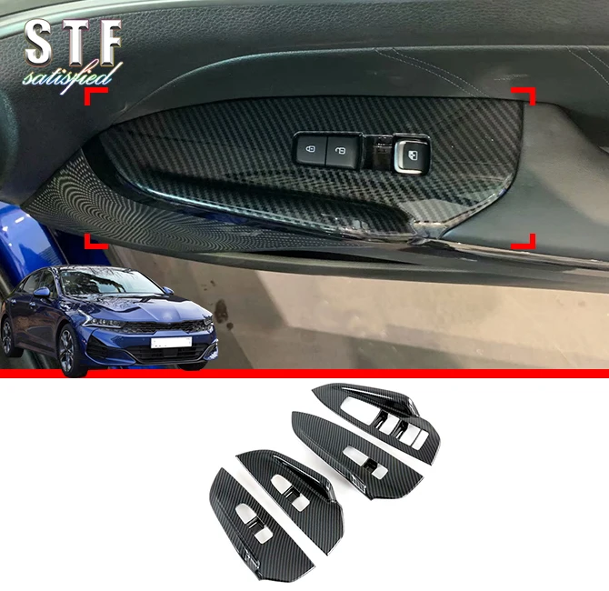Carbon Fiber Style Interior Door Window Buttons Cover Trim For Kia K5 Optima (DL3) 2020 2021 Car Accessories Stickers
Carbon Fiber Style Interior Door Window Buttons Cover Trim For Kia K5 Optima (DL3) 2020 2021 Car Accessories Stickers