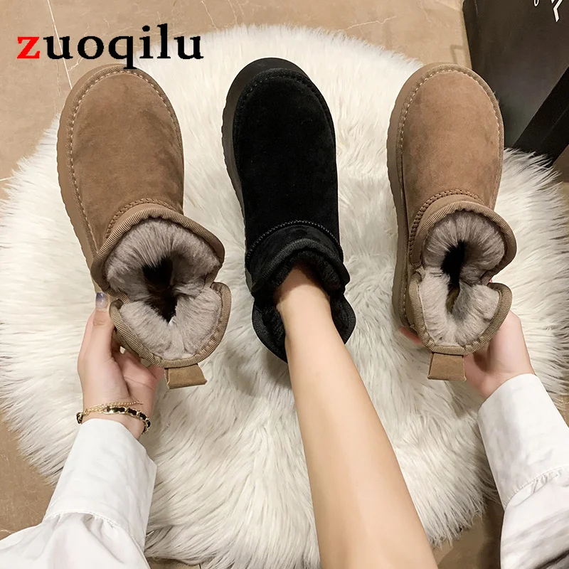 Platform Snow Boots for Women Thick Plush Winter Ankle Boots Woman Platform Keep Warm Cotton Padded Shoes botas mujer
Platform Snow Boots for Women Thick Plush Winter Ankle Boots Woman Platform Keep Warm Cotton Padded Shoes botas mujer