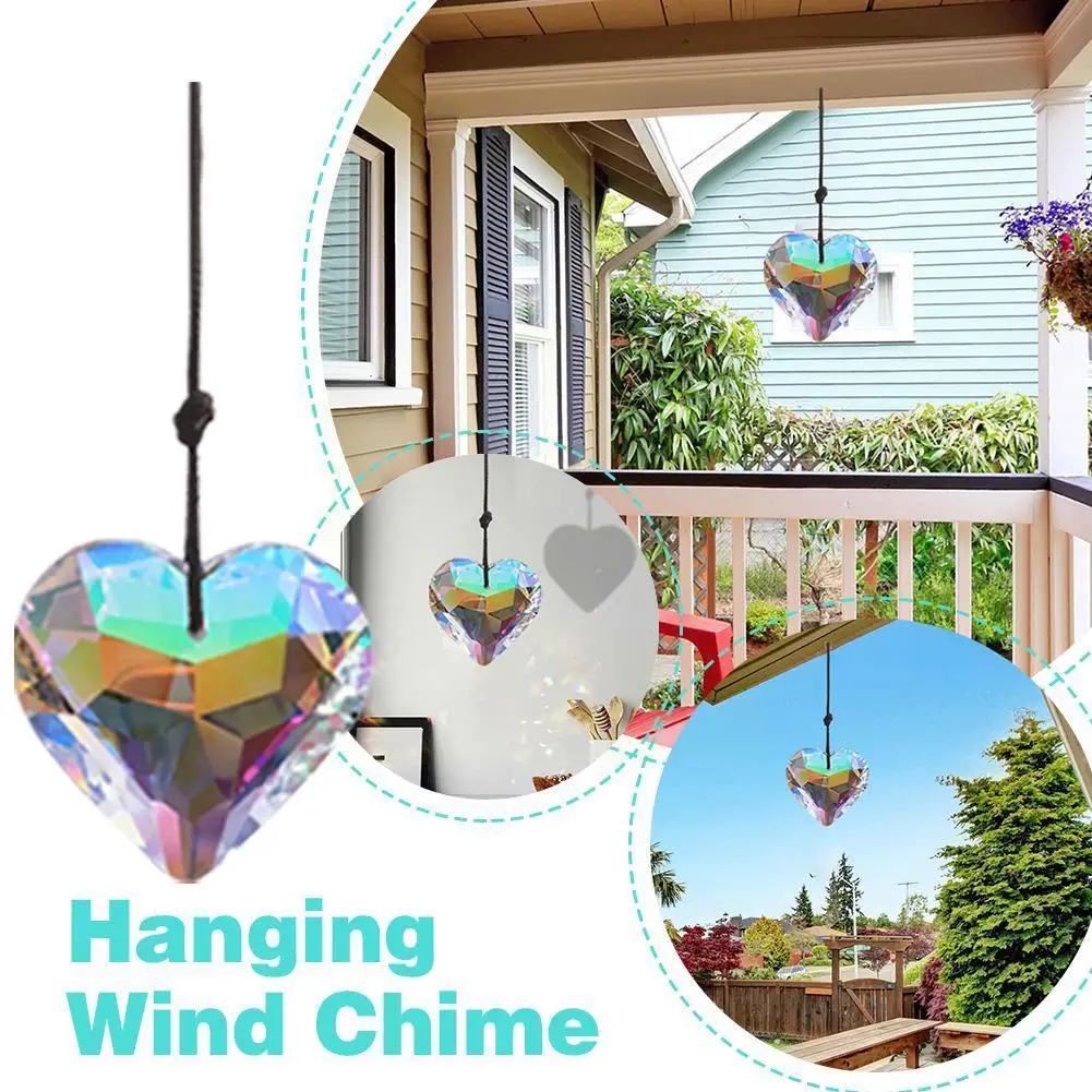 Crystal Suncatcher Rainbow Prism Light Catcher Heart Pendant Wind Home Hanging Car Window Chime Crystal Decoration Charm Ga D9B6
Crystal Suncatcher Rainbow Prism Light Catcher Heart Pendant Wind Home Hanging Car Window Chime Crystal Decoration Charm Ga D9B6