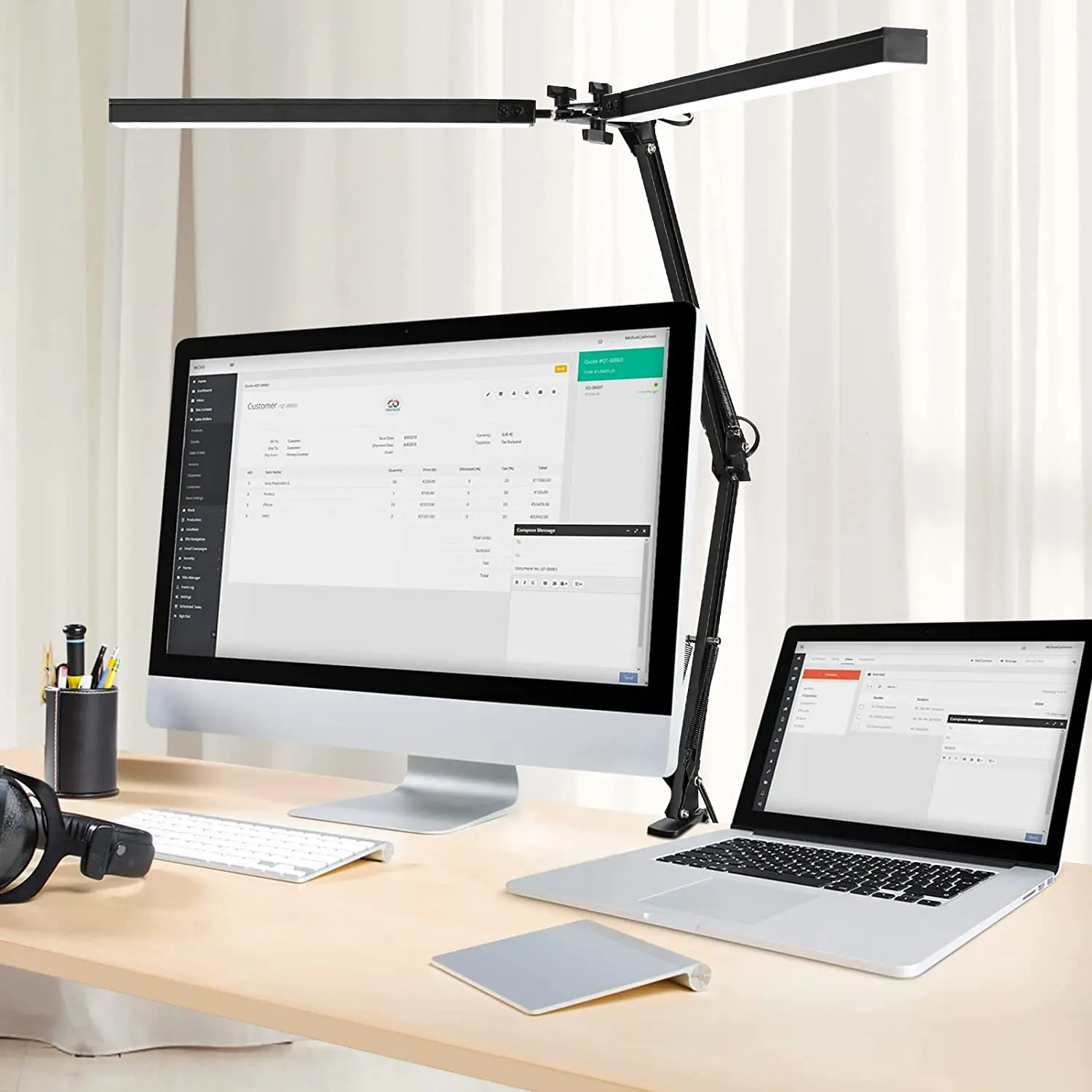 Double-Headed LED Folding Clip Long Arm Table Lamp Eye-Care 3 Light Colors Dimmable Study Office/Work Reading Learning Lights
Double-Headed LED Folding Clip Long Arm Table Lamp Eye-Care 3 Light Colors Dimmable Study Office/Work Reading Learning Lights