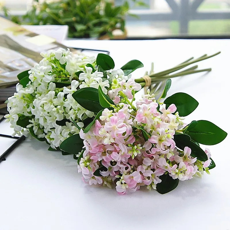 5PCS/Bunch Lilac Flower Bride Bouquet Wedding Home Retro Fake Flower Party DIY Decoration Artificial Flowers
5PCS/Bunch Lilac Flower Bride Bouquet Wedding Home Retro Fake Flower Party DIY Decoration Artificial Flowers