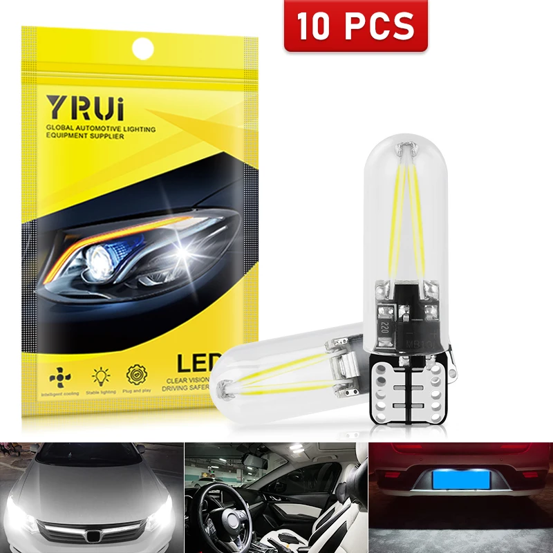 YiRui, автомобильная лампа с широким стандартом, неполярное декодирование, высокотемпературная стеклянная нить 12 В T10 W5W 194 COB
YiRui, автомобильная лампа с широким стандартом, неполярное декодирование, высокотемпературная стеклянная нить 12 В T10 W5W 194 COB