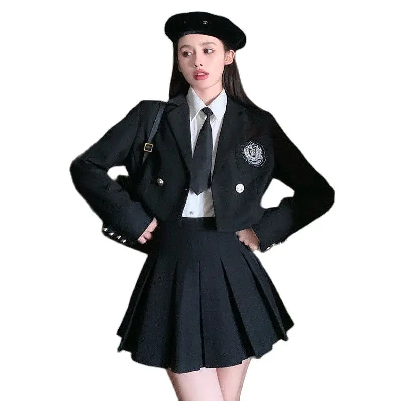 2023 College Style 3 Piece Jacket Dress Sets Women Spring Autumn Skirt+Streetwear Harajuku BF Casual Coat+White Blouse 3 Piece
2023 College Style 3 Piece Jacket Dress Sets Women Spring Autumn Skirt+Streetwear Harajuku BF Casual Coat+White Blouse 3 Piece