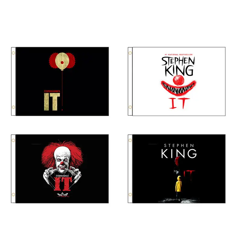 Stephen King IT флаг баннер 2x3 фута 3x5 футов полиэстер двойная сшитая яркая фотография для помещений
Stephen King IT флаг баннер 2x3 фута 3x5 футов полиэстер двойная сшитая яркая фотография для помещений
