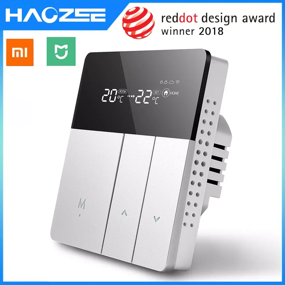 Mijia Smart WiFi Thermostat Temperature Controller for Water Electric Floor Gas Boiler Heating Control MI Home APP
Mijia Smart WiFi Thermostat Temperature Controller for Water Electric Floor Gas Boiler Heating Control MI Home APP