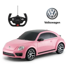 Volkswagen Pretty Pink RC Car 1/14 Scale Remote Control Car Model Radio Controlled Auto Machine Toy Gift for Kids Girls