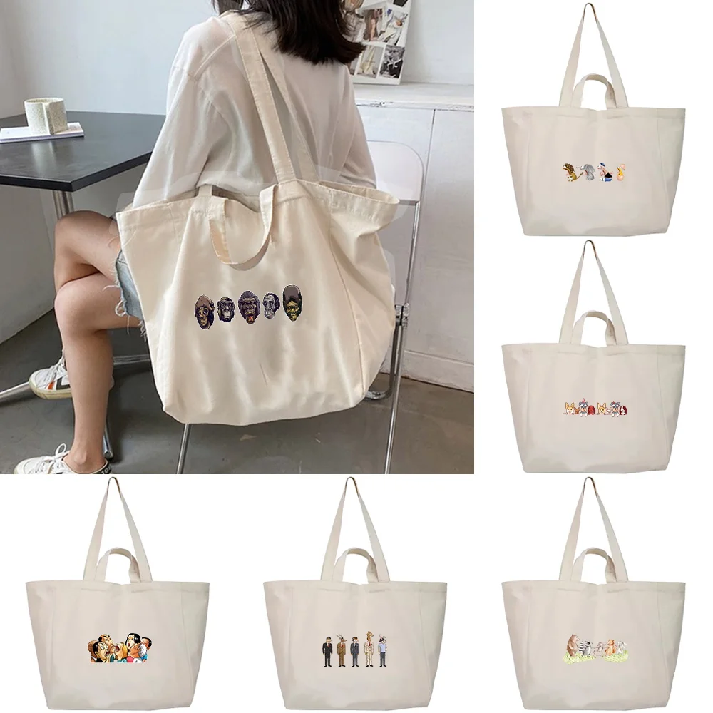 Handbag Shopping Bag 2022 Women Casual All-match Canvas Shoulder Bags Outdoor Travel Portable Organizer Cartoon Print Tote Pouch
Handbag Shopping Bag 2022 Women Casual All-match Canvas Shoulder Bags Outdoor Travel Portable Organizer Cartoon Print Tote Pouch