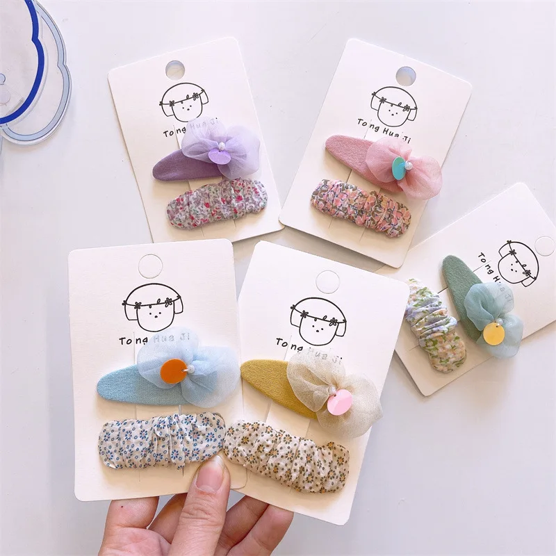 2 Piece Set Korean Sweet Hollow Spring Color Embroidered Yarn Floral Fabric Hair Clip for Children's Fashion Hair Accessories
2 Piece Set Korean Sweet Hollow Spring Color Embroidered Yarn Floral Fabric Hair Clip for Children's Fashion Hair Accessories