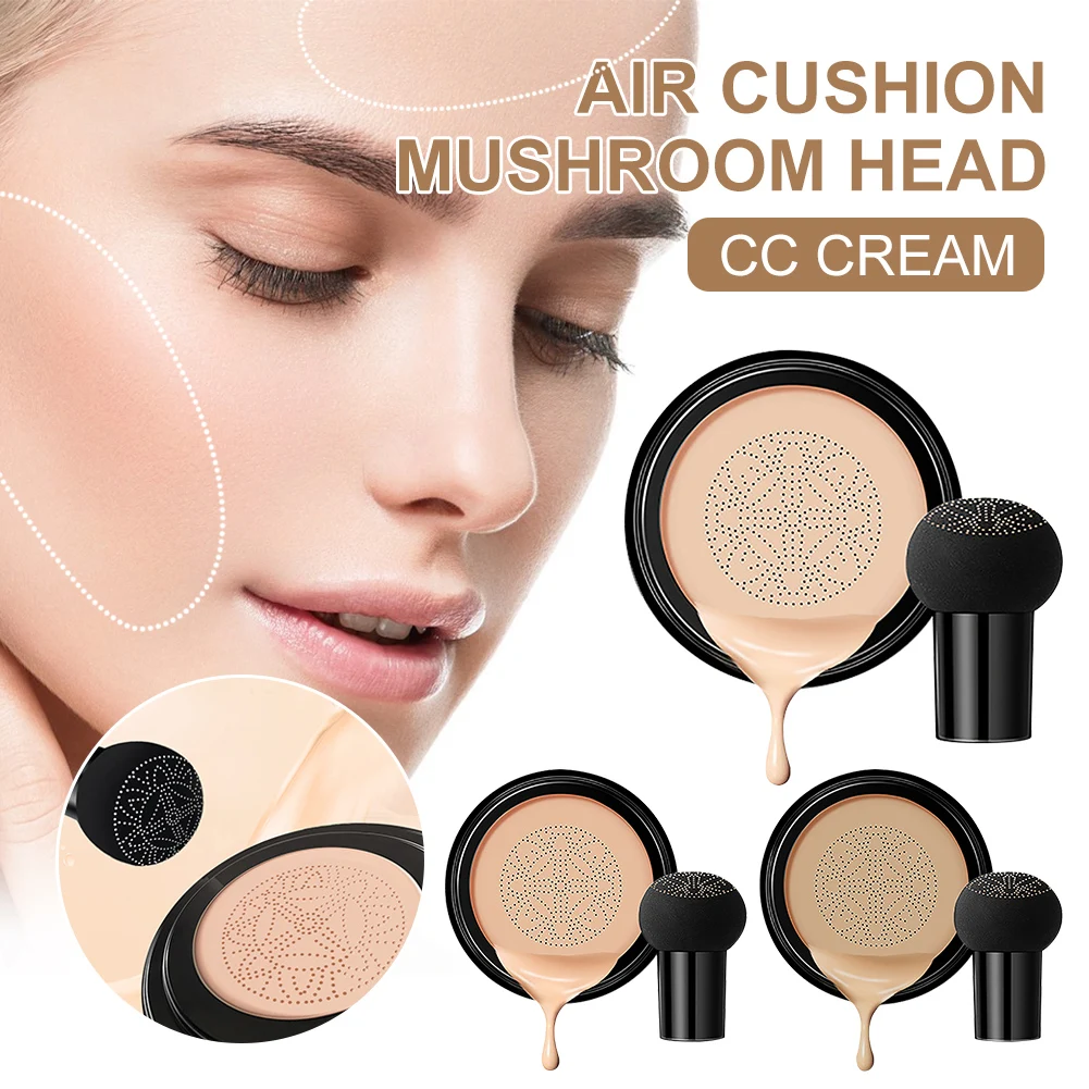 Air Cushion Foundation CC Cream Mushroom Head Even Skin Tone Skin Concealer Waterproof Moisturizing Cream Sponge Puff Makeup
Air Cushion Foundation CC Cream Mushroom Head Even Skin Tone Skin Concealer Waterproof Moisturizing Cream Sponge Puff Makeup
