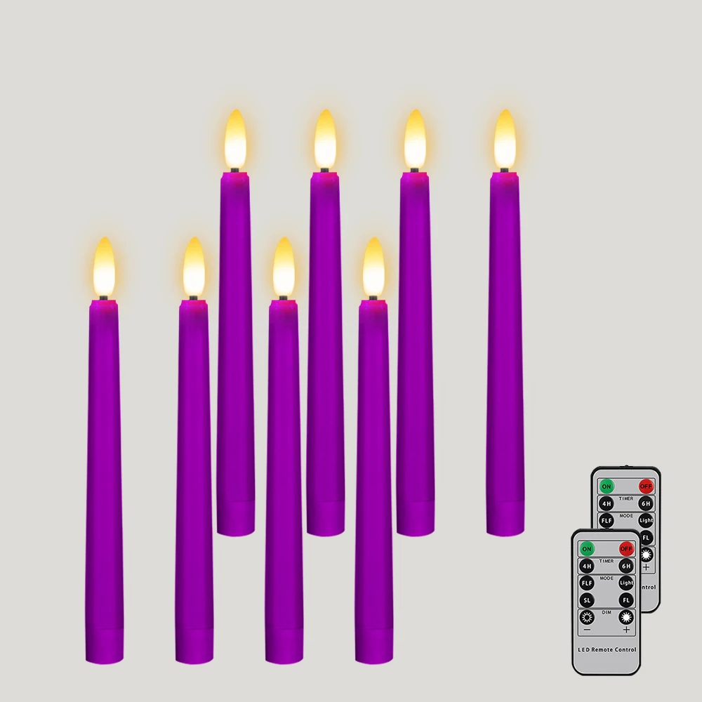 Мерцающие LED свечи FPOO фиолетовые