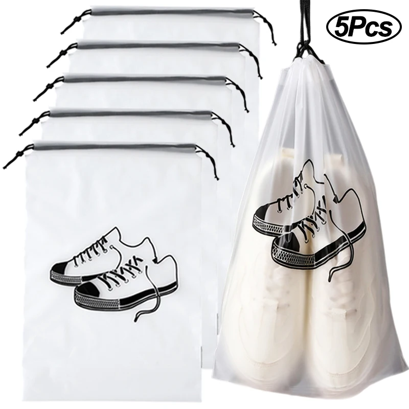 1/2/5Pcs Transparent Shoes Storage Bag Portable Travel Packing Drawstring Pouch Waterproof Dust-proof Bags Home Shoes Organizer
1/2/5Pcs Transparent Shoes Storage Bag Portable Travel Packing Drawstring Pouch Waterproof Dust-proof Bags Home Shoes Organizer