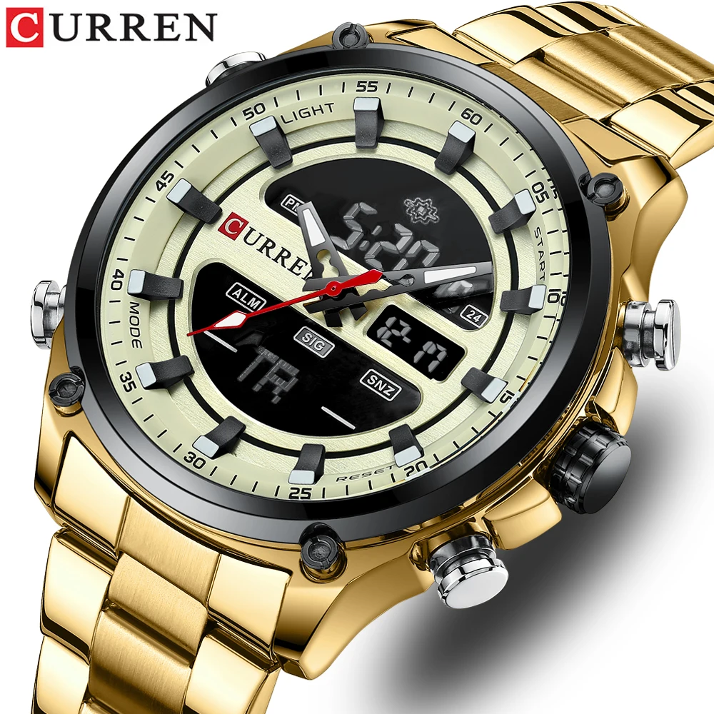 Curren Top Brand Digital Men's Watches Electronic Army Waterproof Timepiece Calendar Watch For Men Sports Fashion Gift Clock
Curren Top Brand Digital Men's Watches Electronic Army Waterproof Timepiece Calendar Watch For Men Sports Fashion Gift Clock