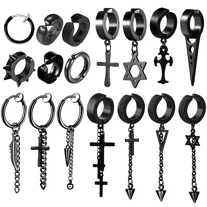 2PC New Popular Stainless Steel Painless Ear Clip Earrings For Men/Women Punk Black Non Piercing Fake Earrings Jewelry Gifts
2PC New Popular Stainless Steel Painless Ear Clip Earrings For Men/Women Punk Black Non Piercing Fake Earrings Jewelry Gifts