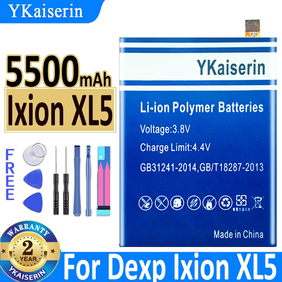 Аккумулятор ykaisin Ixion XL5 5500 мАч для Dexp Ixion XL5, сменный аккумулятор, батарея + Бесплатные инструменты
Аккумулятор ykaisin Ixion XL5 5500 мАч для Dexp Ixion XL5, сменный аккумулятор, батарея + Бесплатные инструменты