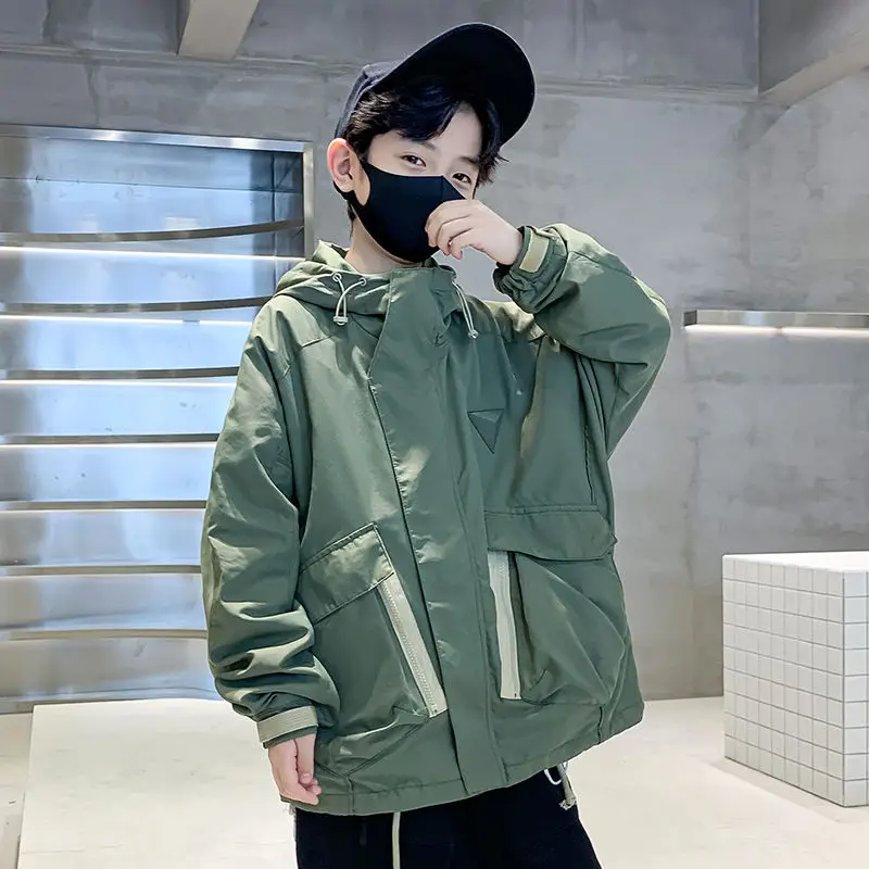 Boys Spring Jacket 6-16 Years Children Long Sleeve Hooded Active Windbreaker Teenage Clothes Boys Sport Coat Boys Outwear B18
Boys Spring Jacket 6-16 Years Children Long Sleeve Hooded Active Windbreaker Teenage Clothes Boys Sport Coat Boys Outwear B18