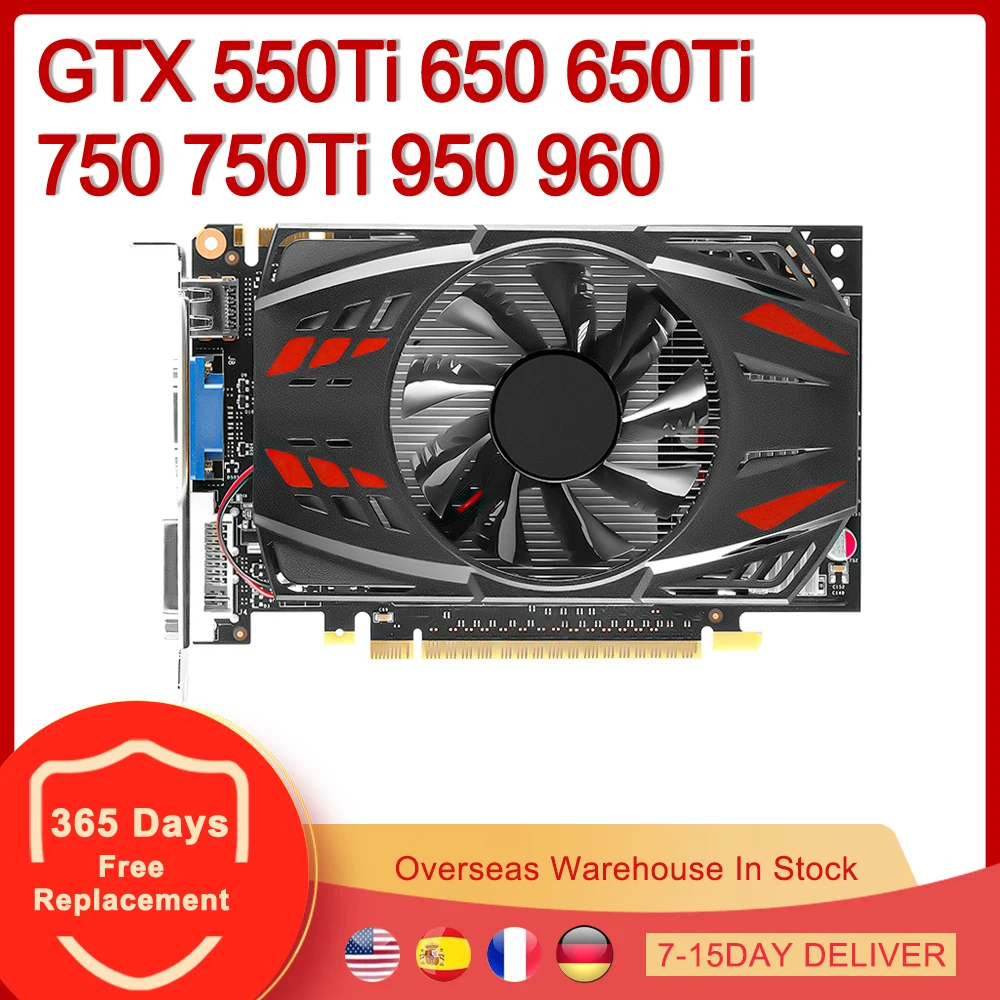 GTX550Ti Graphics Card PCI-E X16 2GB 4GB GDDR5 128Bit Video Cards for NVIDIA GeForce GTX 550Ti 650 650Ti 750 750Ti 950 960
GTX550Ti Graphics Card PCI-E X16 2GB 4GB GDDR5 128Bit Video Cards for NVIDIA GeForce GTX 550Ti 650 650Ti 750 750Ti 950 960