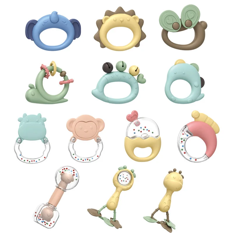 Early Development Rattle Toys For Babies 0-12 Months Newborns Baby Teething Toys Infant Shaker Teether Rattles Toys with Box
Early Development Rattle Toys For Babies 0-12 Months Newborns Baby Teething Toys Infant Shaker Teether Rattles Toys with Box