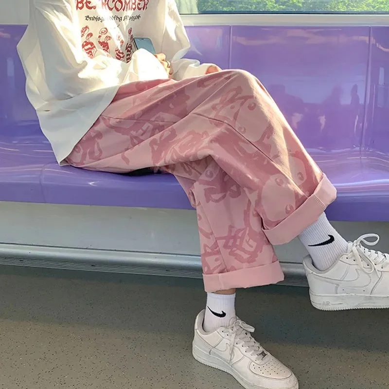 Personality Street Apparel Wide Leg Pants Women Korean Fashion Loose Spring Autumn Design Sense Summer Thin Sweet Cool Ins Tide
Personality Street Apparel Wide Leg Pants Women Korean Fashion Loose Spring Autumn Design Sense Summer Thin Sweet Cool Ins Tide