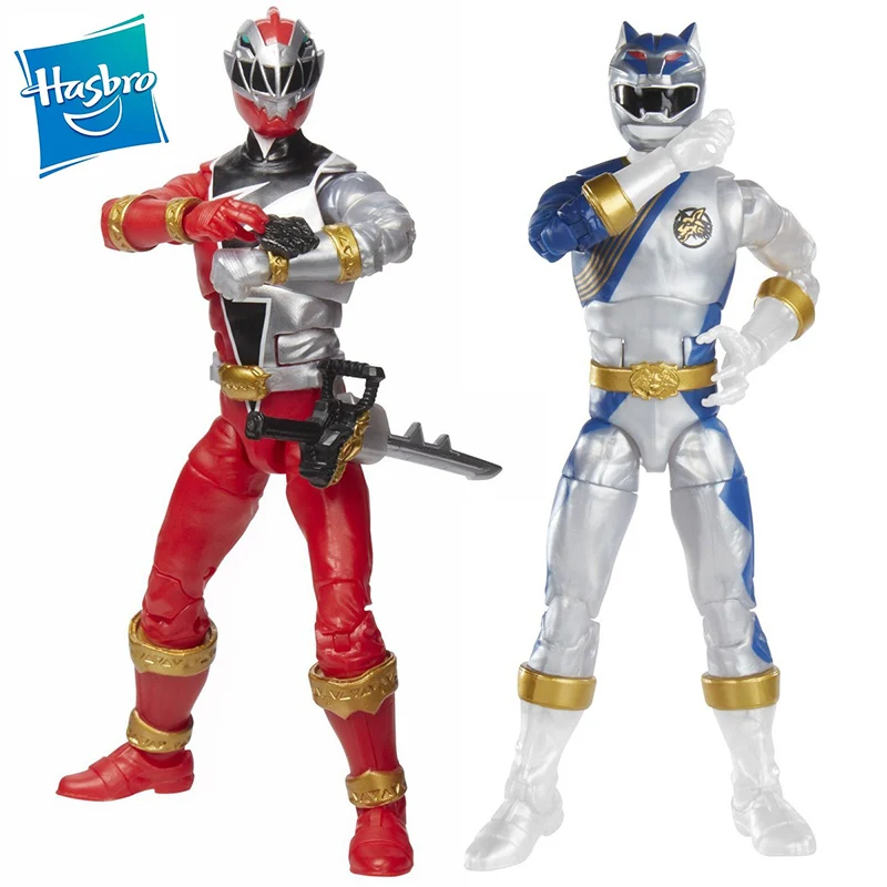 

In Stock Hasbro Mighty Morphin Power Rangers DINO FURY RED RANGER WILD FORCE LUNAR WOLF RANGER Anime Action Figures Model Toy