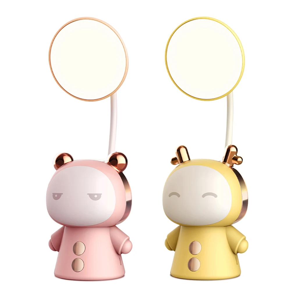 Creative Cartoon LED Desk Lamp with 4 Lighting Modes Mini Night Light USB Charging Eye-Saving Study Lamp for Reading Kids Dorm
Creative Cartoon LED Desk Lamp with 4 Lighting Modes Mini Night Light USB Charging Eye-Saving Study Lamp for Reading Kids Dorm
