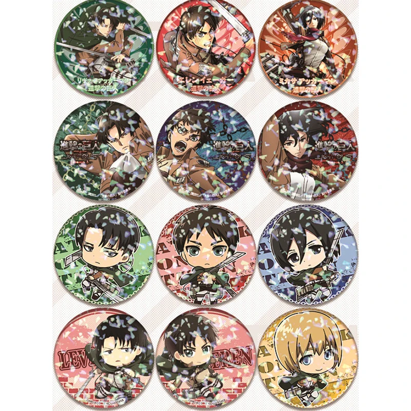 Attack On Titan Brooch Eren Jaeger Mikasa Ackerman Armin Arlert Erwin Smith Metal Pins Badge Friends Gift
Attack On Titan Brooch Eren Jaeger Mikasa Ackerman Armin Arlert Erwin Smith Metal Pins Badge Friends Gift