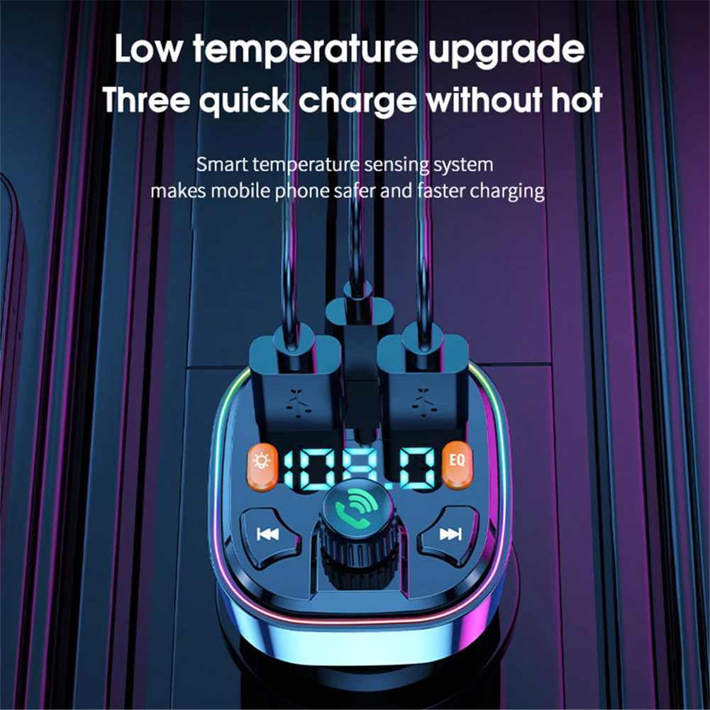 Car Bluetooth MP3 Player Hands-free Call Voice Broadcast PD Fast Charge U Disk Car FM Transmitter Bluetooth MP3 Player Wireless
Car Bluetooth MP3 Player Hands-free Call Voice Broadcast PD Fast Charge U Disk Car FM Transmitter Bluetooth MP3 Player Wireless