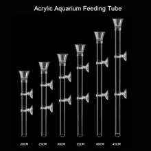 Acrylic Aquarium Feeder Tube Dish Transparent Fish Tank Shrimp Snail Shrimp Food Feeder Bowl Aquarium Feeding Accessories