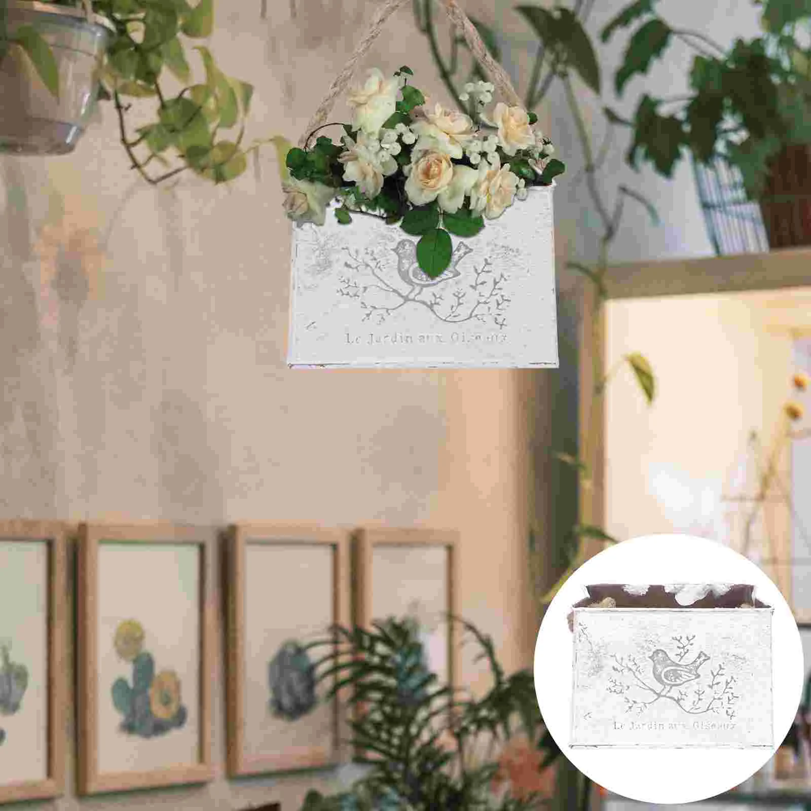 Wall Hanging Planter Home Wall Metal Vase Hanging Flower Storage Bucket 
Wall Hanging Planter Home Wall Metal Vase Hanging Flower Storage Bucket