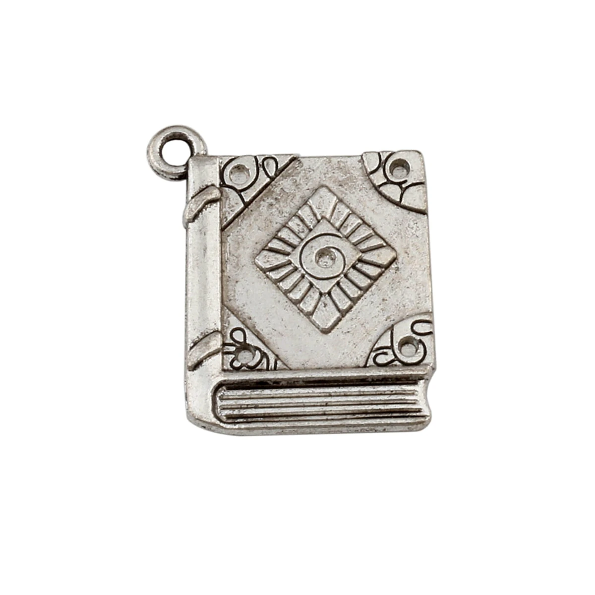 5Pcs Antique Silver Alloy Single-Sided Design Book Charm Pendants For Jewelry Making Findings 22x23mm A-159
5Pcs Antique Silver Alloy Single-Sided Design Book Charm Pendants For Jewelry Making Findings 22x23mm A-159