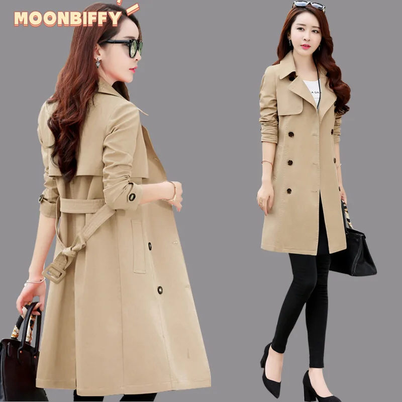 2022 Spring Trench Coat for Women Streetwear Turn-down Collar Double Breasted Coats Female Plus Size 3XL XXXL Sobretudo Feminino
2022 Spring Trench Coat for Women Streetwear Turn-down Collar Double Breasted Coats Female Plus Size 3XL XXXL Sobretudo Feminino