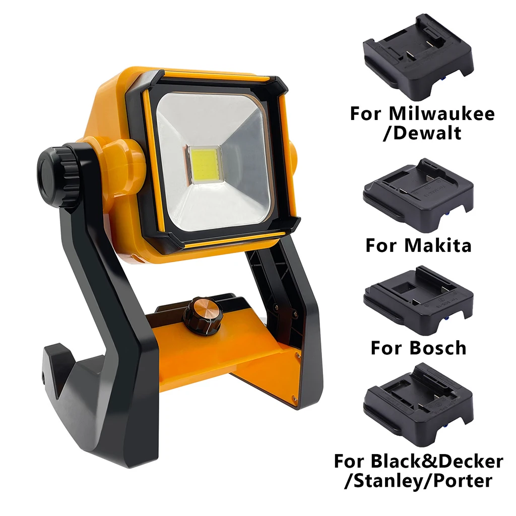 Portable LED Flood Light Outdoor Work Lighting Site Emergency Lamp 60W For Makita Dewalt Milwaukee For Bocsh Craftsman
Portable LED Flood Light Outdoor Work Lighting Site Emergency Lamp 60W For Makita Dewalt Milwaukee For Bocsh Craftsman